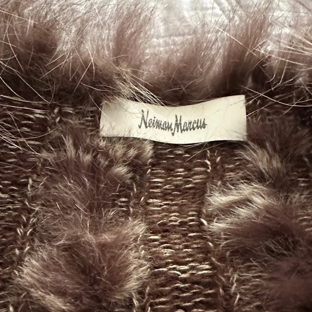 Neiman Marcus Chocolate Teddy Jacket - Picture 5 of 5